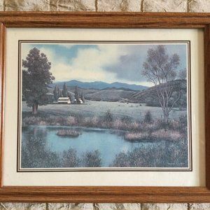 Harold Shelton art print small framed wall decor